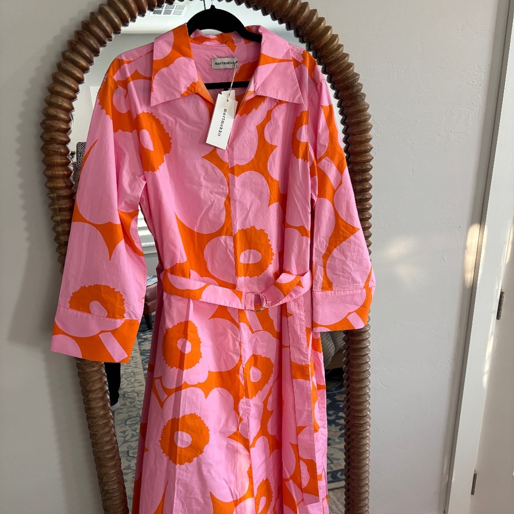 Marimekko dress with belt, tags removed